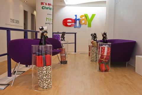 The browsing area fit with devices for shoppers to use